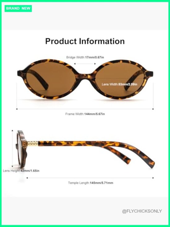 Retro Oval Sunglasses with PC Frames and UV400 Protection main image 4